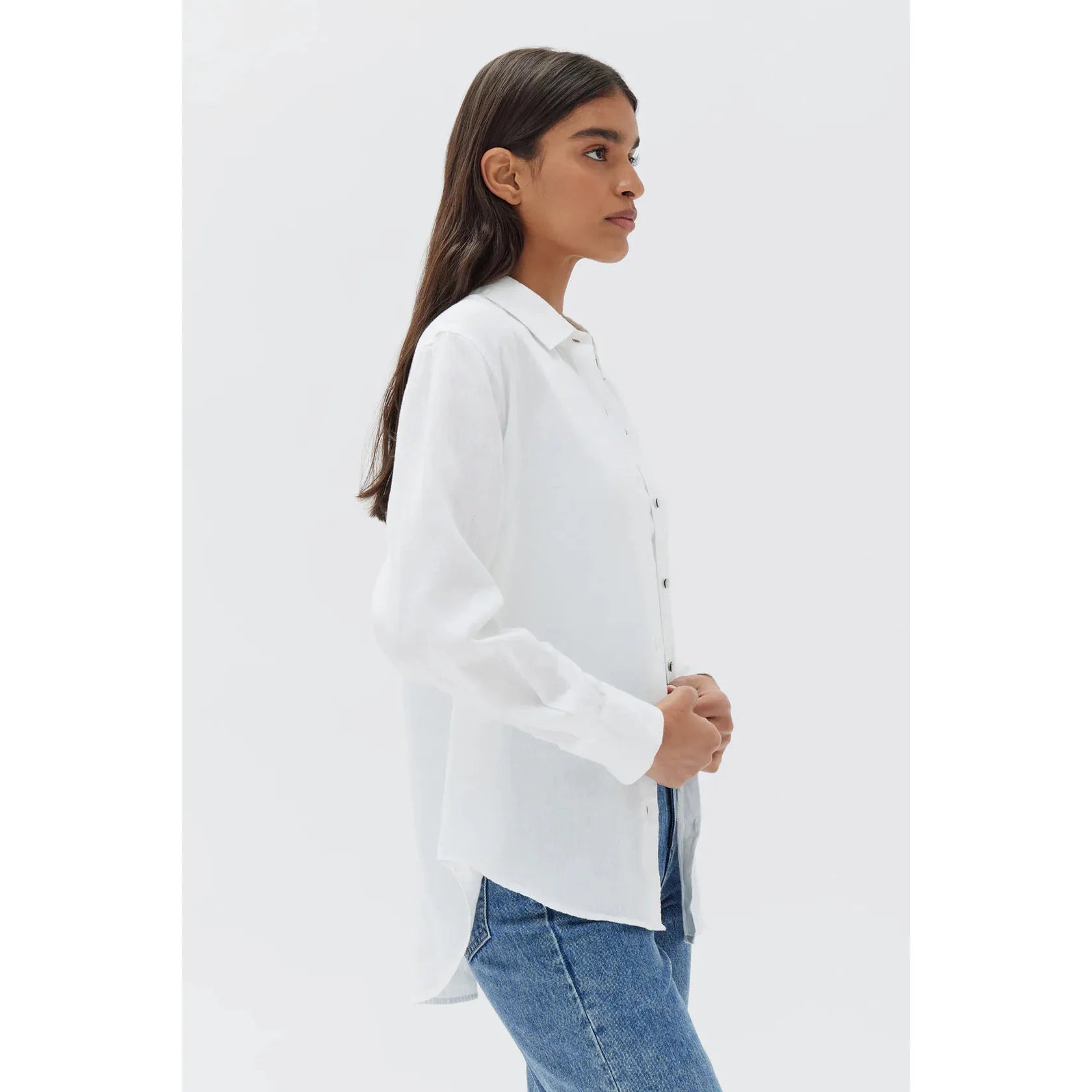 Assembly Label Xander Long Sleeve Shirt - White