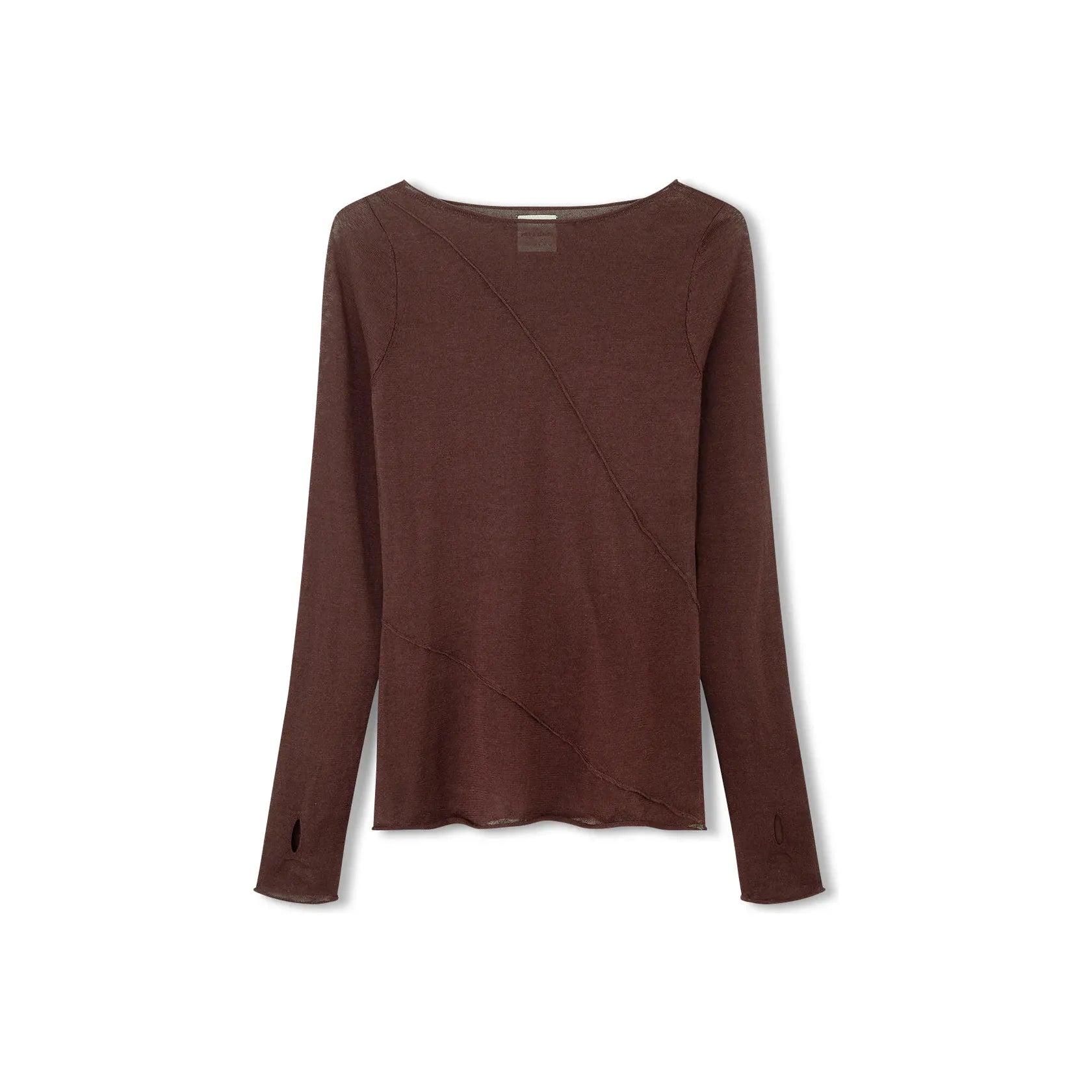 Zulu & Zephyr Currant Panelled Knit Top