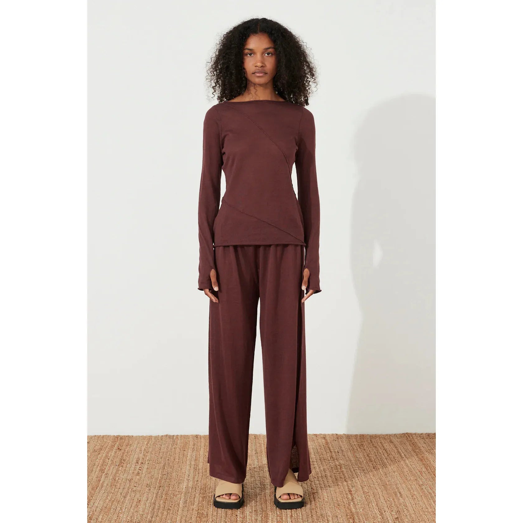 Zulu & Zephyr Currant Relaxed Knit Pant