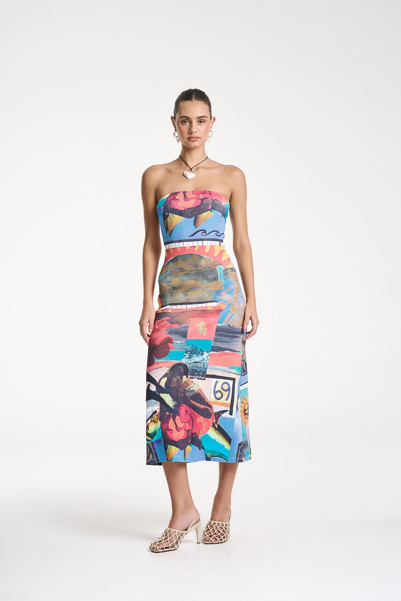Strapless Midi Dress - Loco