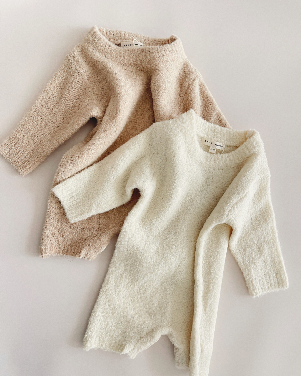 Boucle Romper - Milk