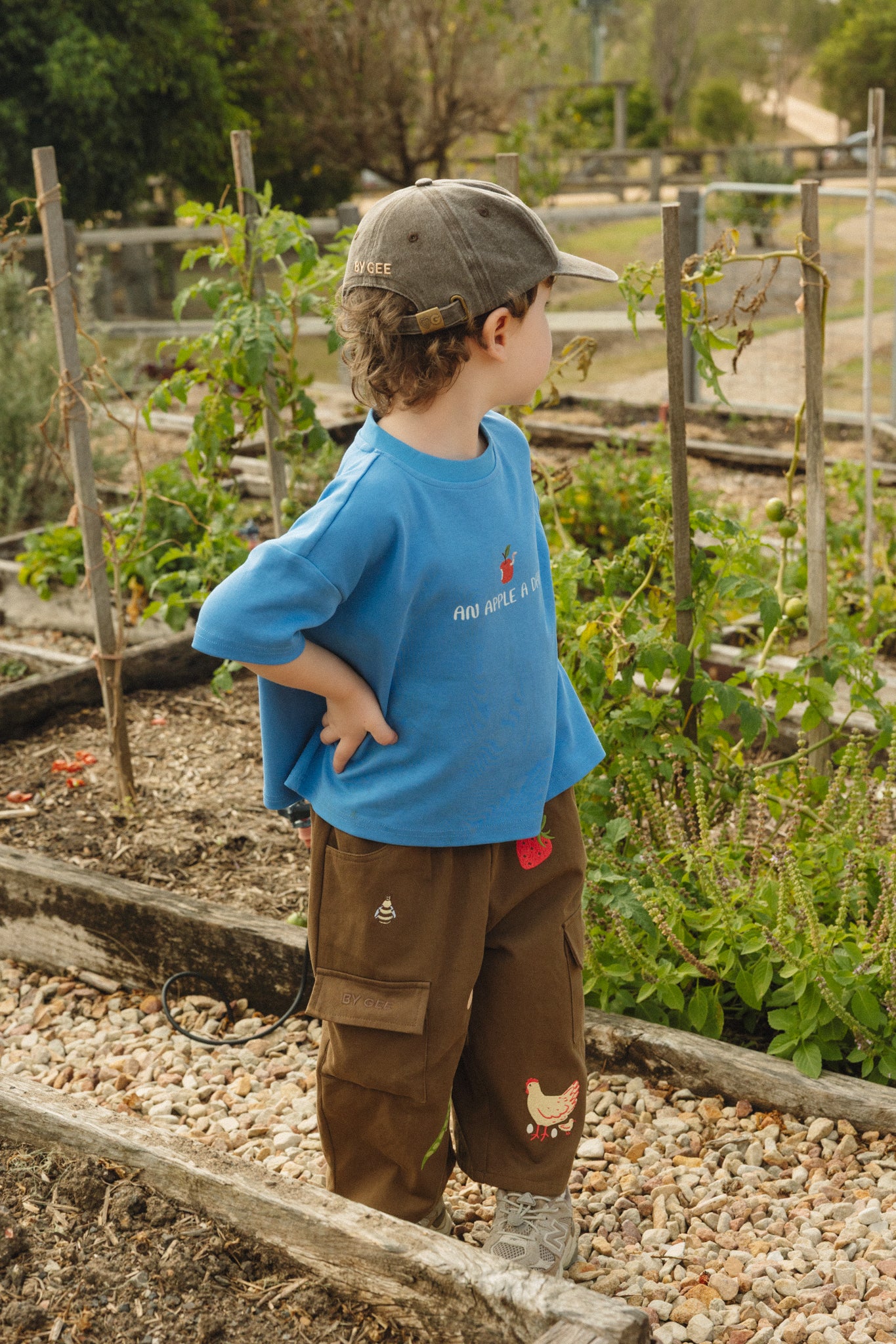Cropped Wide Leg Cargo Pant - Chocolate