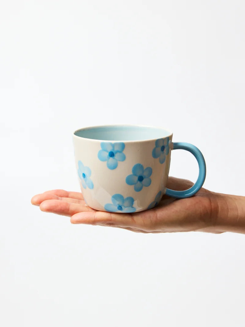 Chino Daisy Mug - Blue