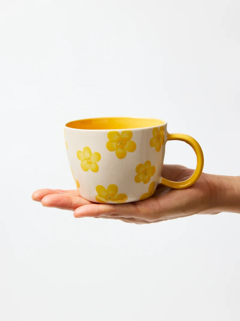 Chino Daisy Mug - Mustard