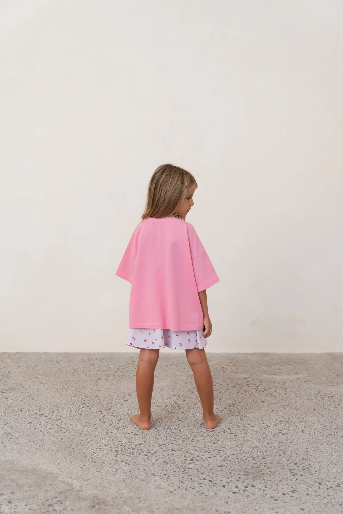 Dancing Flowers Tee - Peony