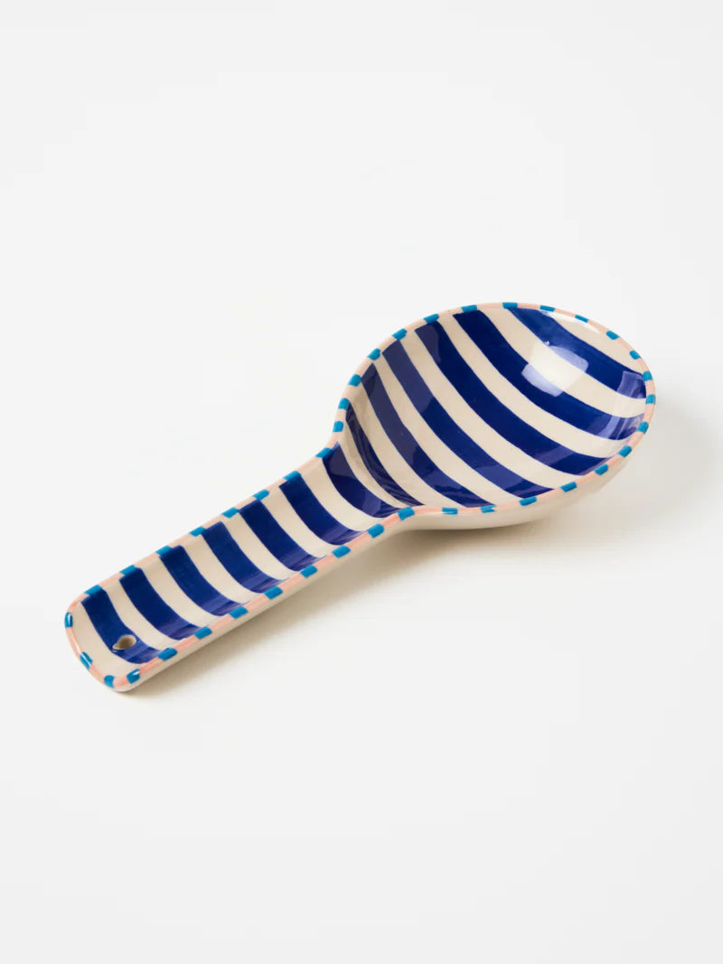 Bloomie Spoon Rest - Blue Stripe