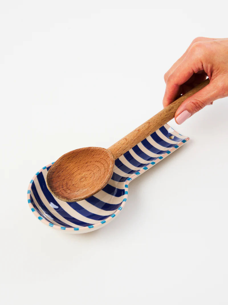 Bloomie Spoon Rest - Blue Stripe
