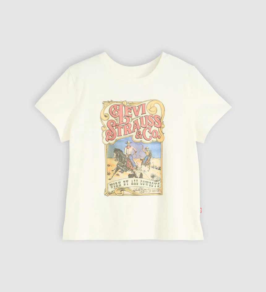Levi's® Women's Graphic Boxy T-Shirt - Cowboys Poster Sugar Swizzle