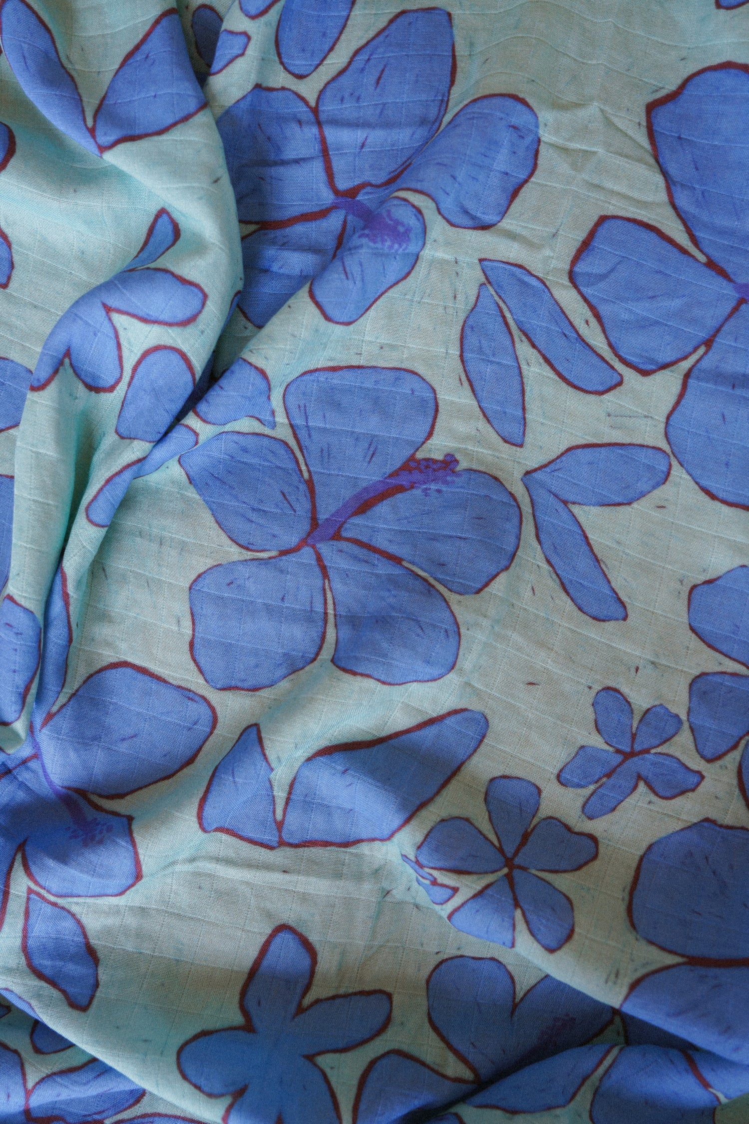 Bamboo & Cotton Wrap - Sea Blossom