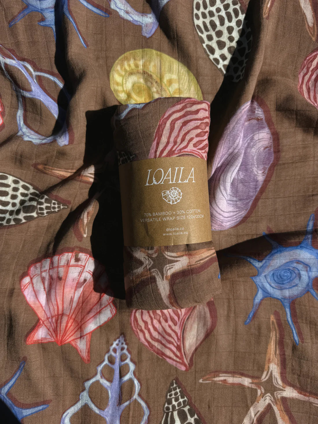 Bamboo & Cotton Wrap - She Sells Sea Shells