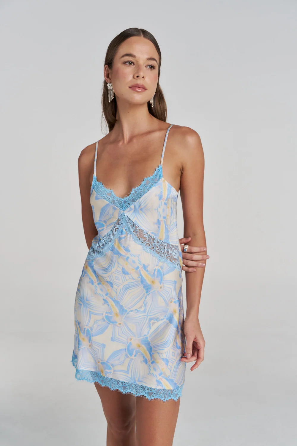 Siren Lace Mini Dress – Orchid Prism