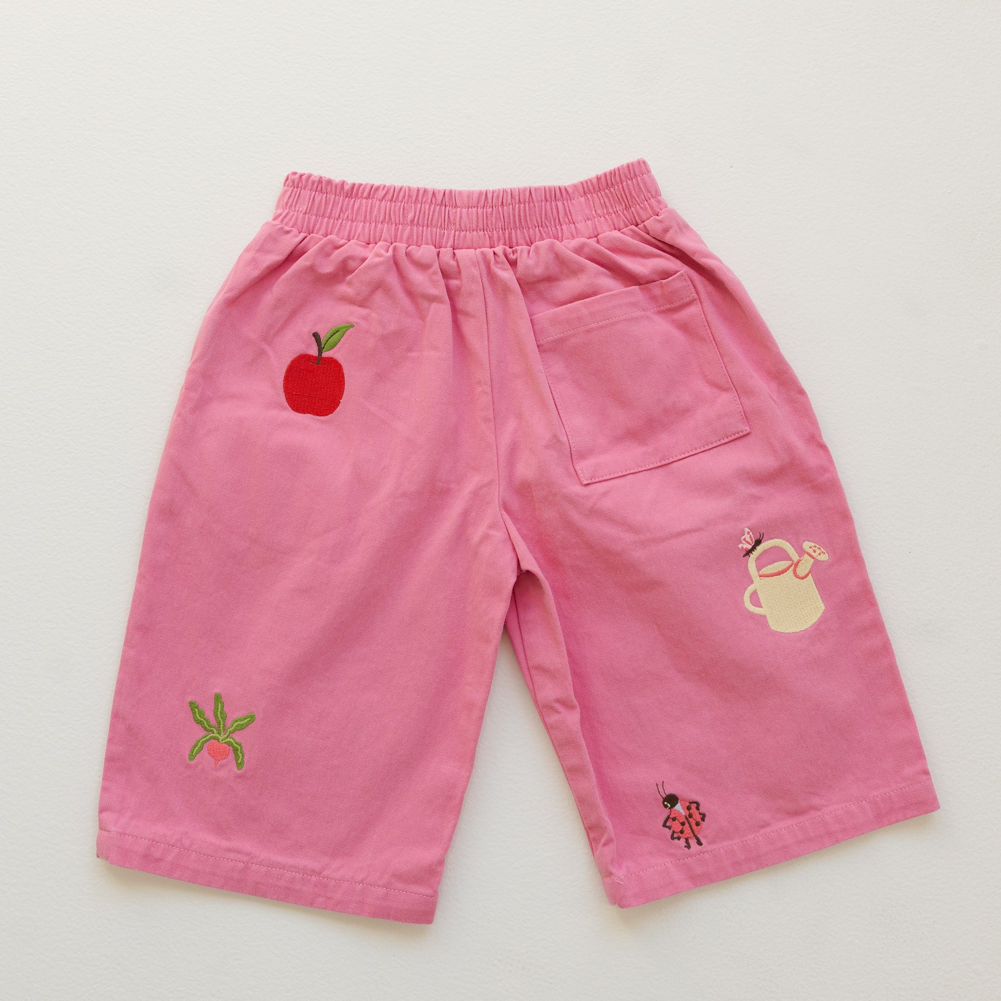 Cropped Wide Leg Cargo Pant - Peony