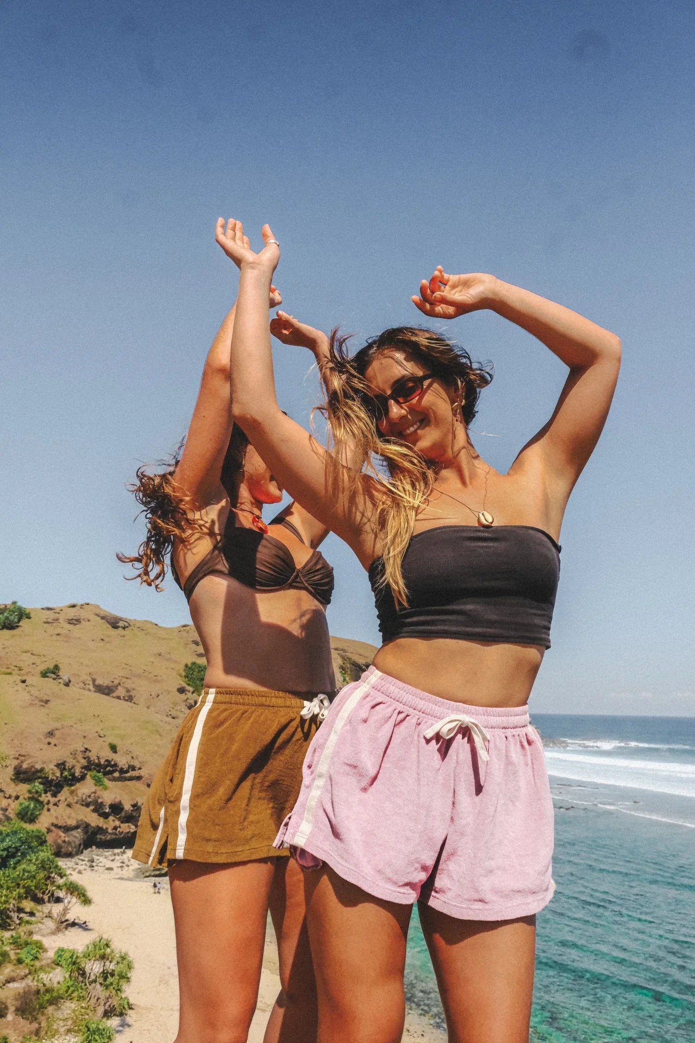 Terry Towelling Shorts - Jacaranda