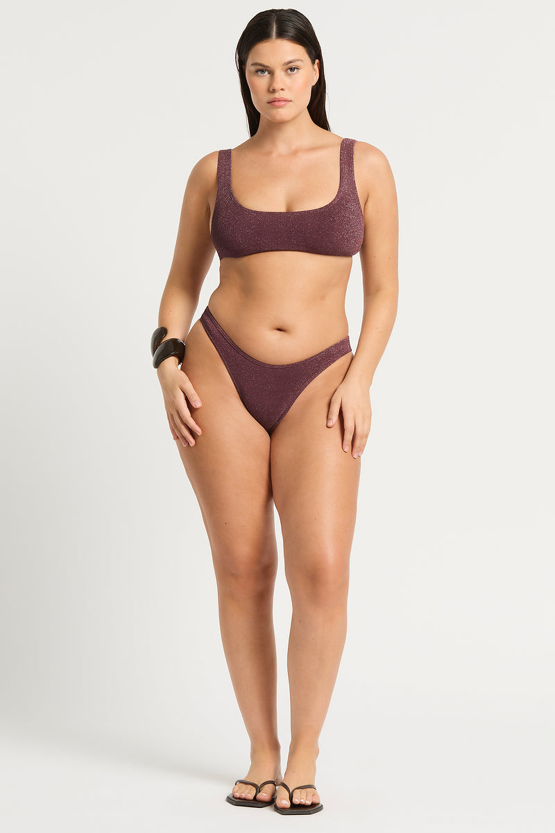 Malibu 2.0 Crop - Amarena Lurex