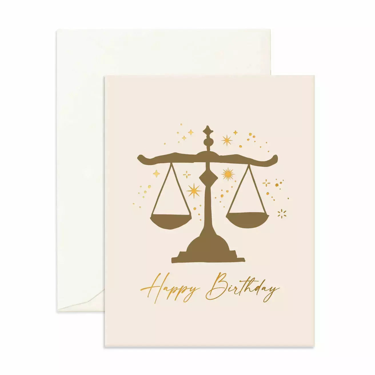 Fox & Fallow Libra Birthday Greeting Card