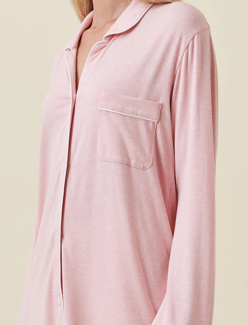 Kate Modal Soft Full Length PJ Set - Papinelle Pink