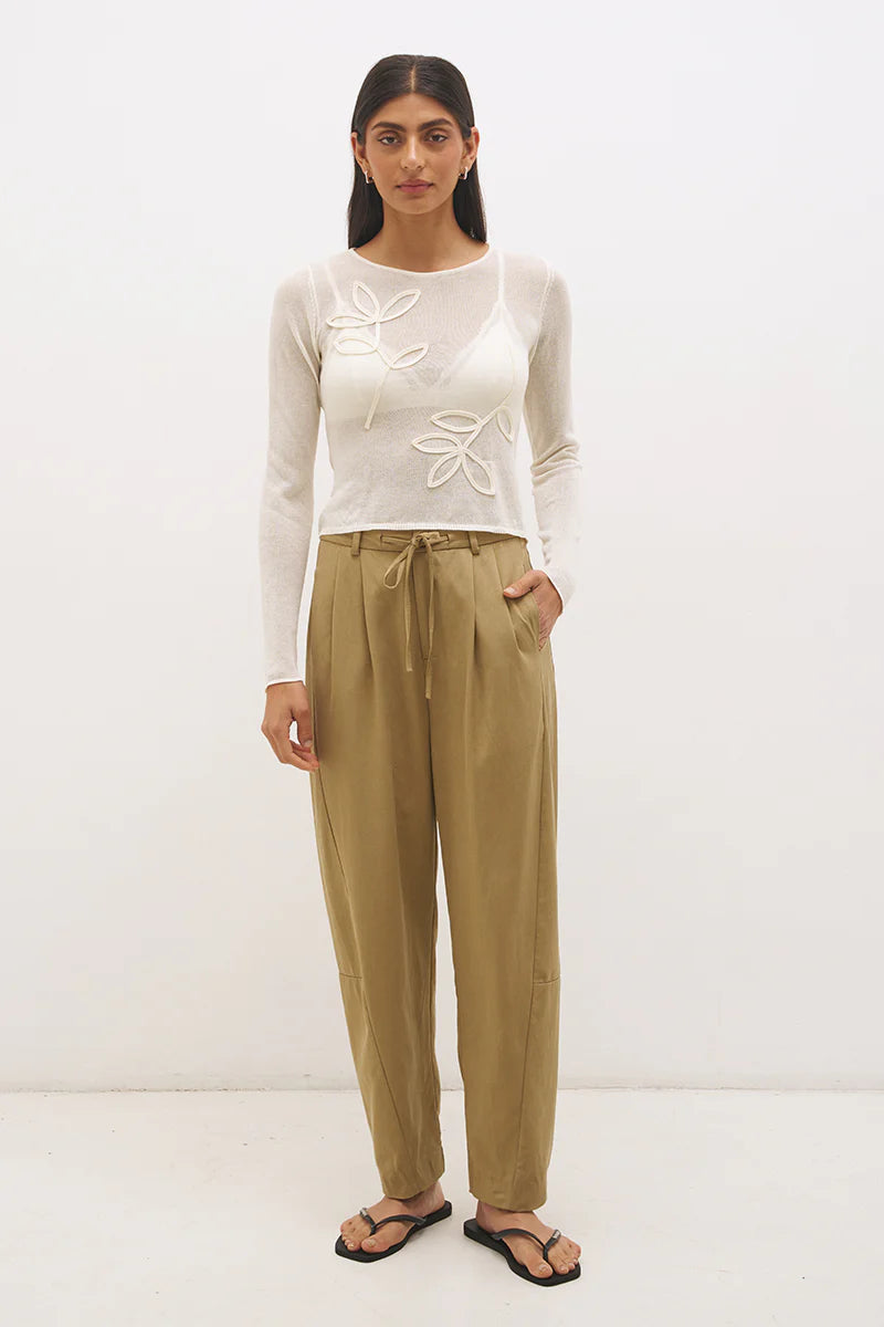 Yasmin Knit Top - Cream