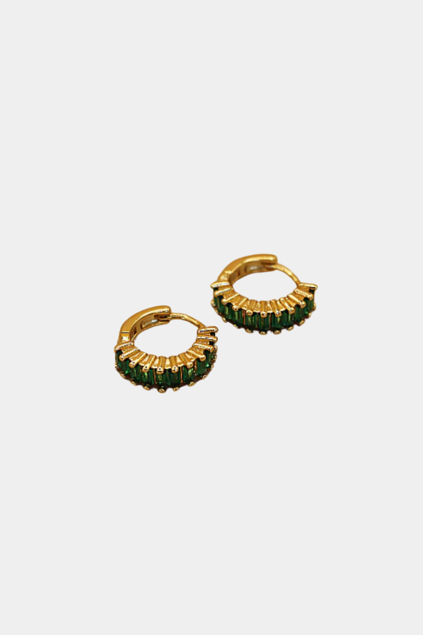 Ivy Earring - Emerald / Gold