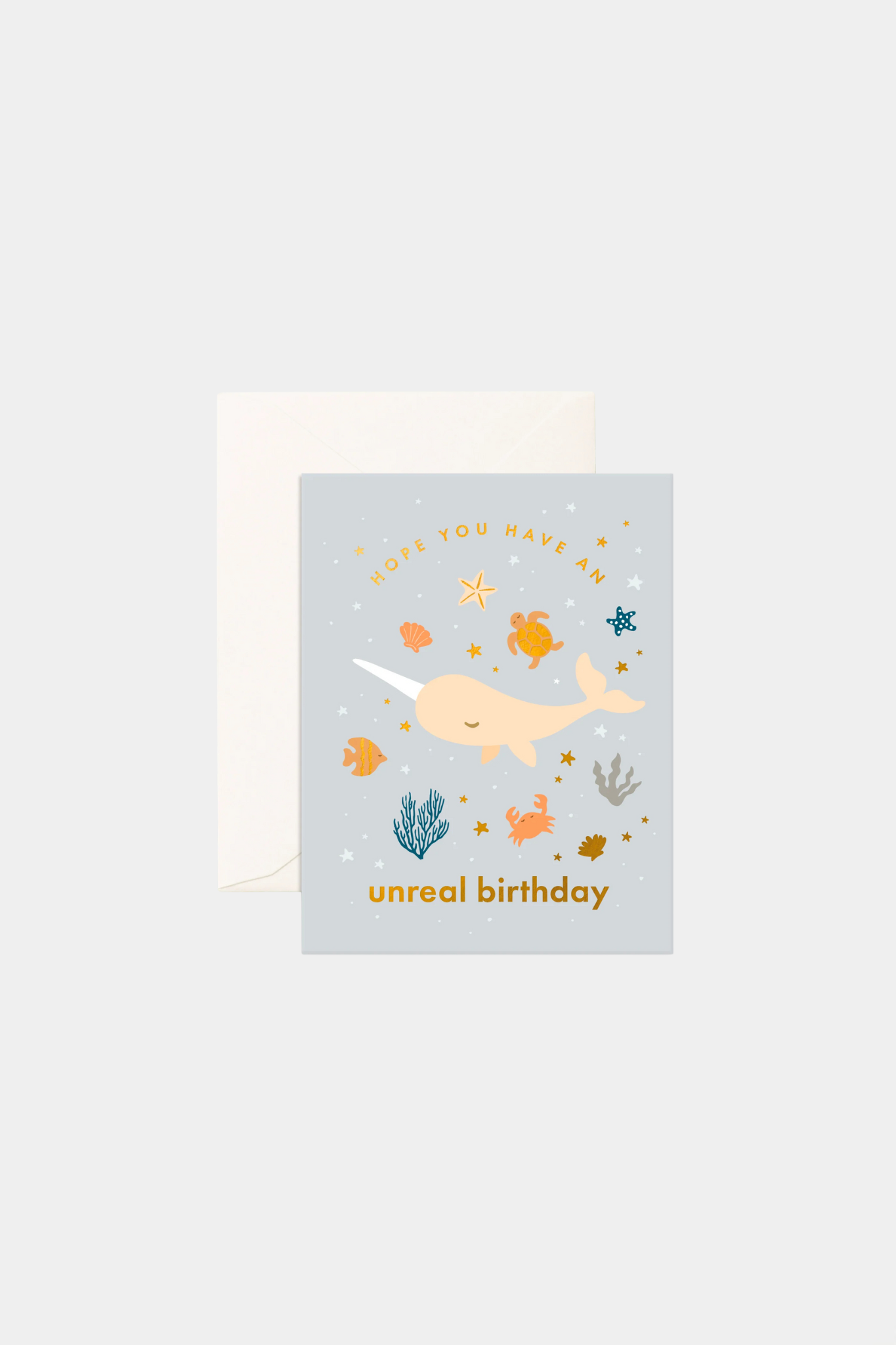 Birthday Narwhal Greeting Card