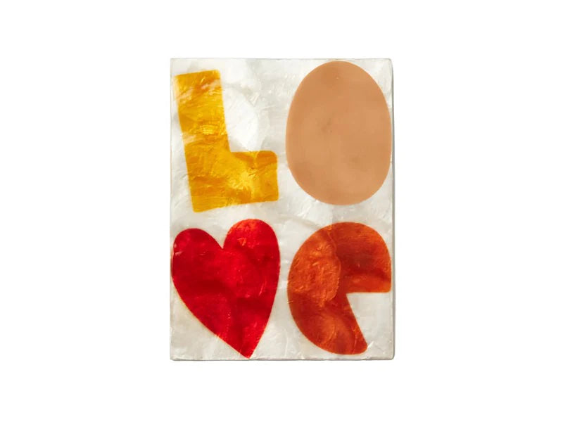 Golden Love Tile - Red