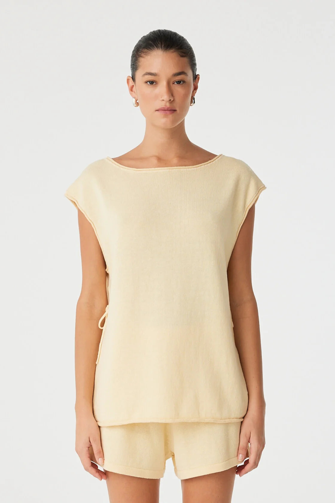 Poppy Tie Side Top - Butter