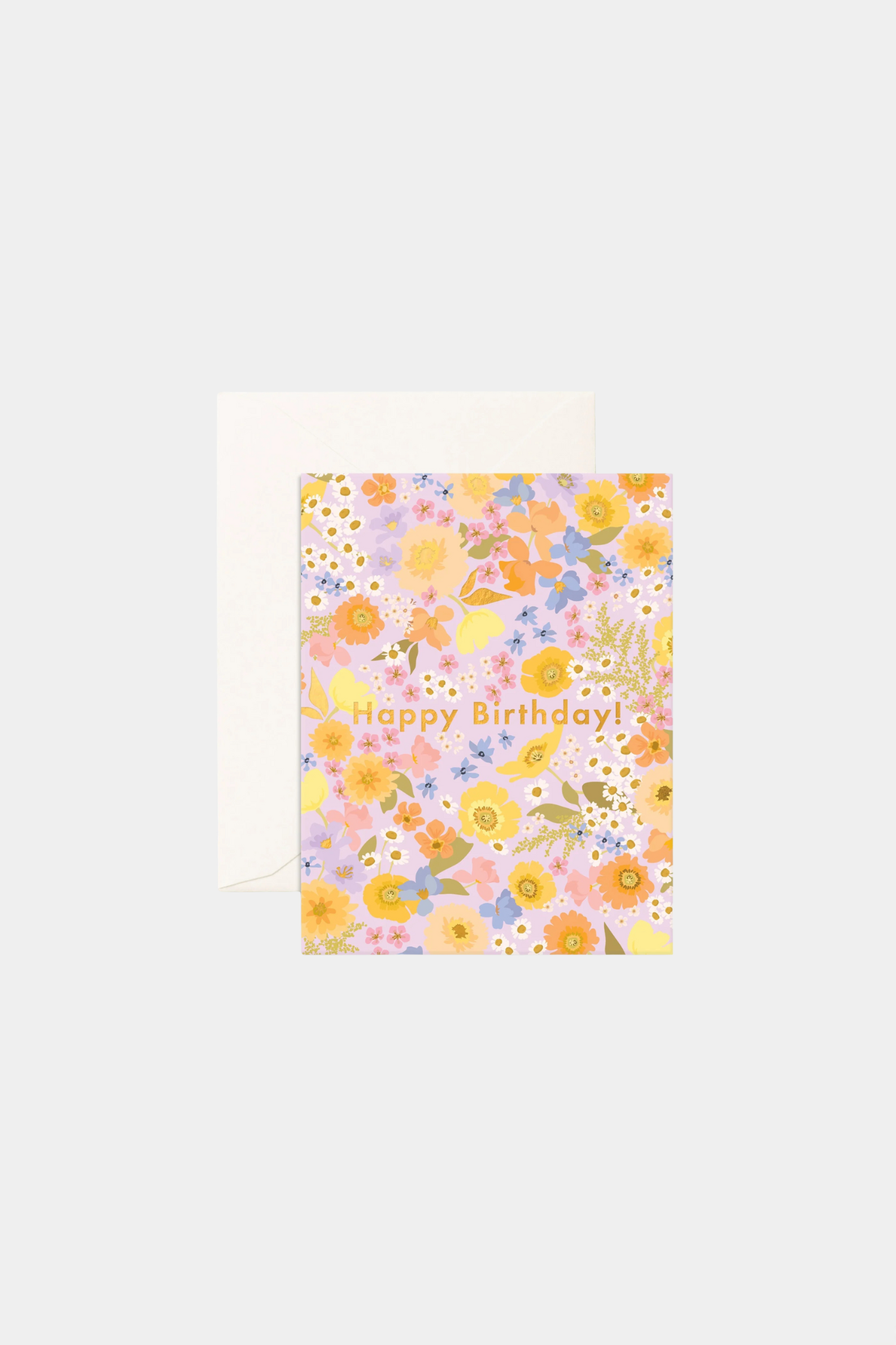 Birthday Floralscape Greeting Card