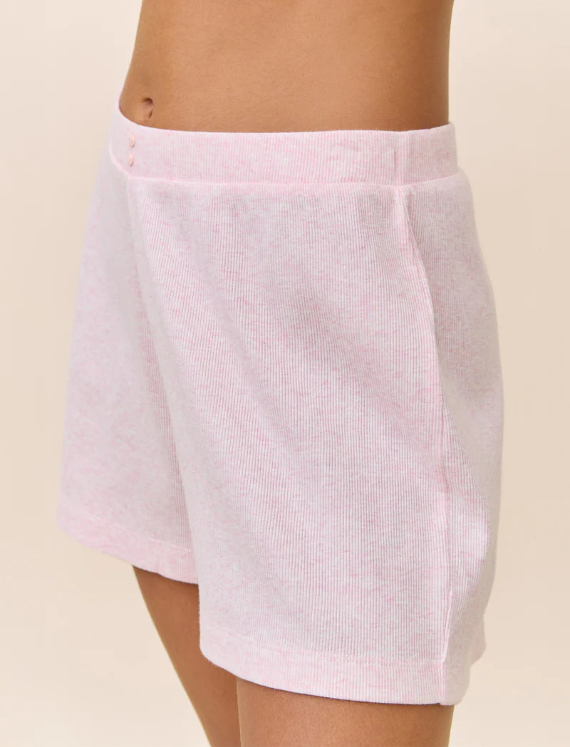 Soft Baby Rib Short & Tee - Fairy Tale Pink