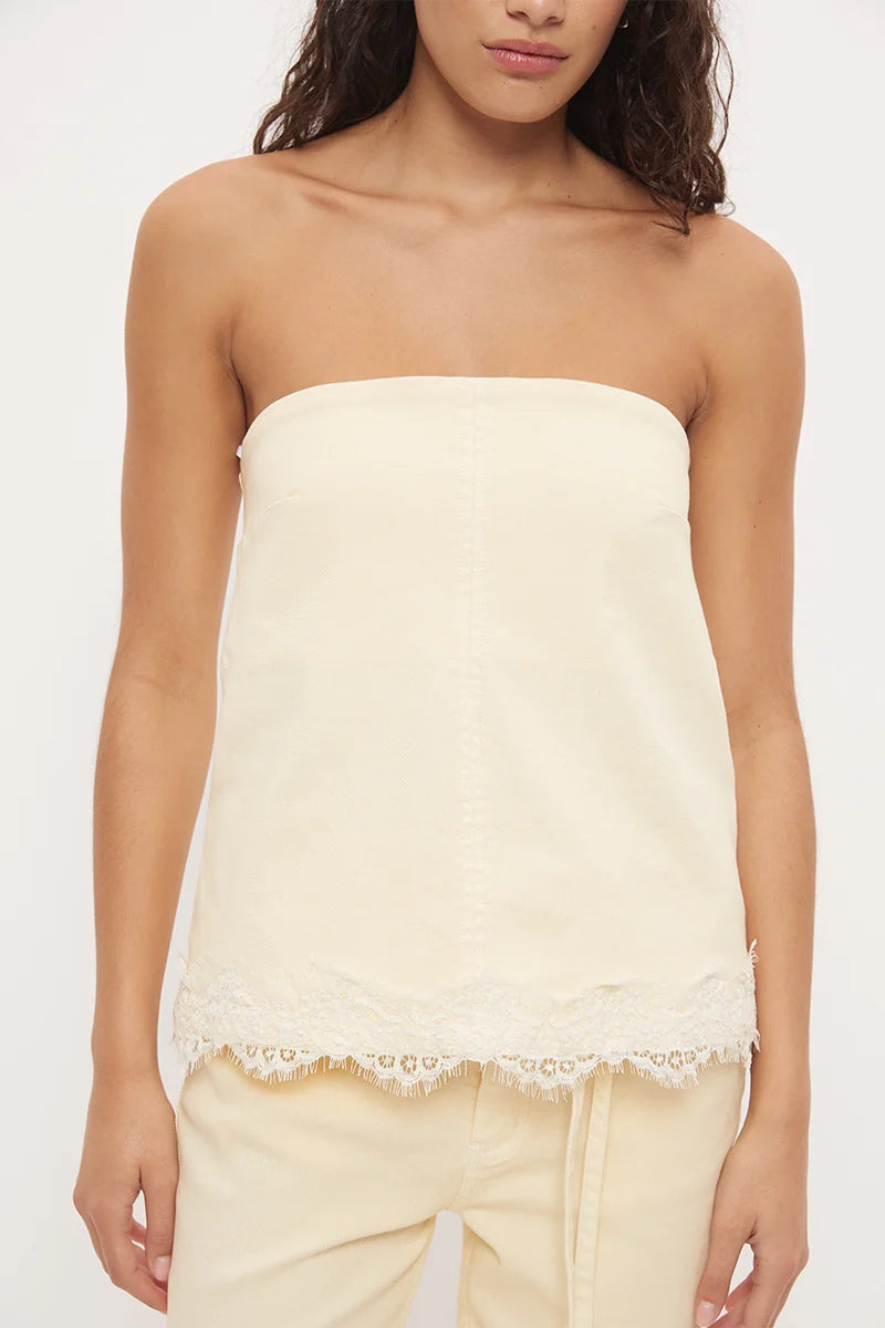 Lacie Denim Top - Lemoncello