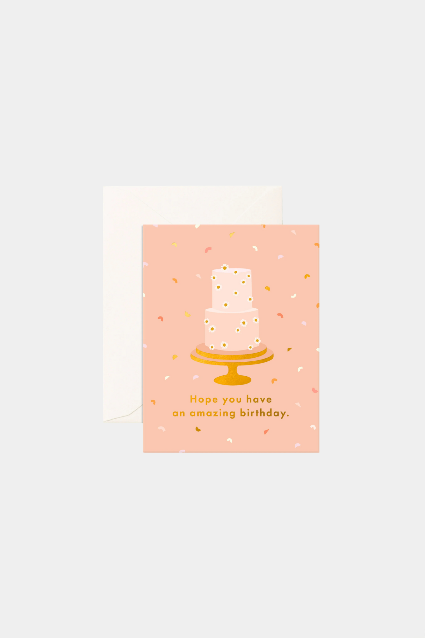 Birthday Cake Daisies Greeting Card