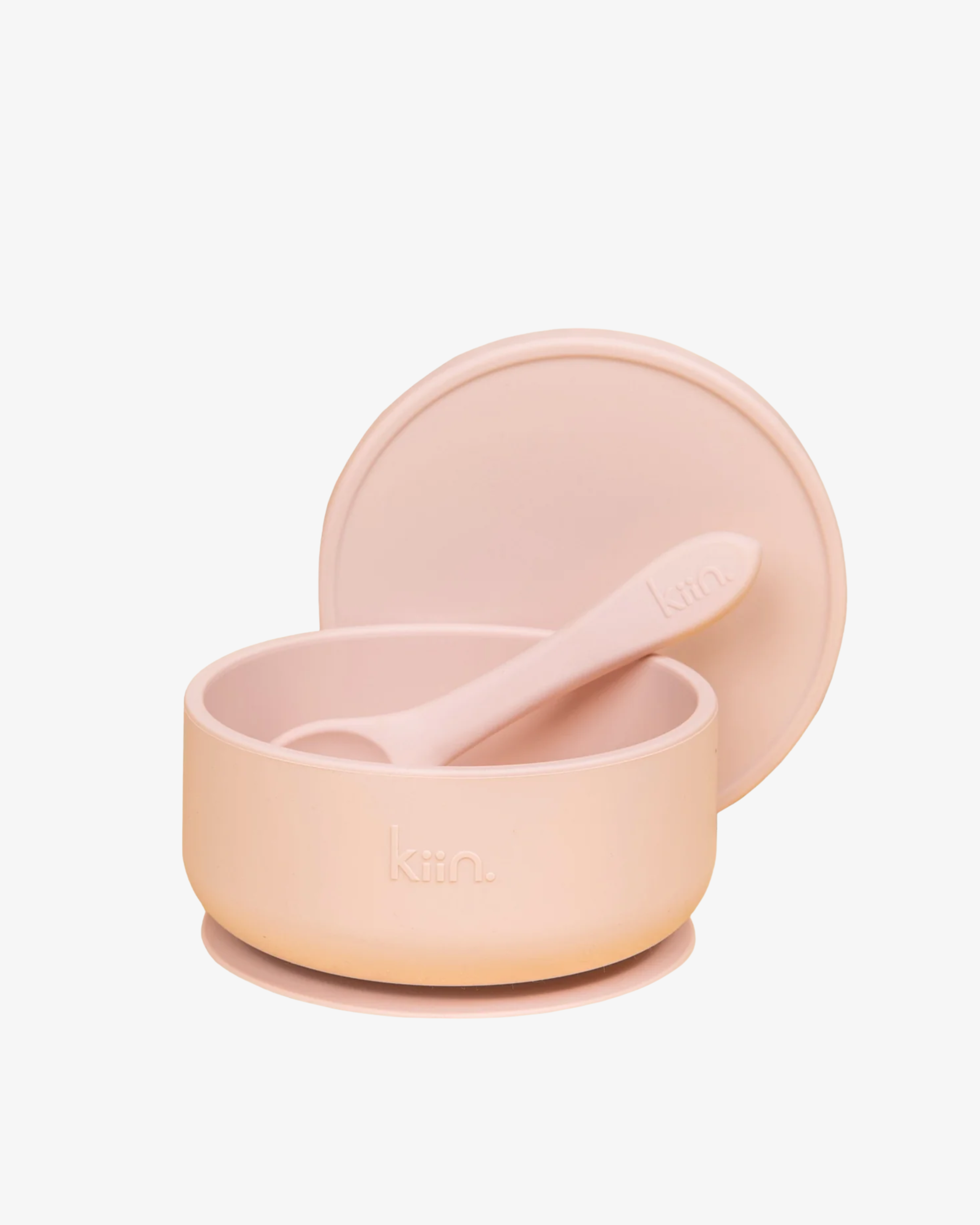 Silicone Suction Bowl With Lid + Spoon Sets
