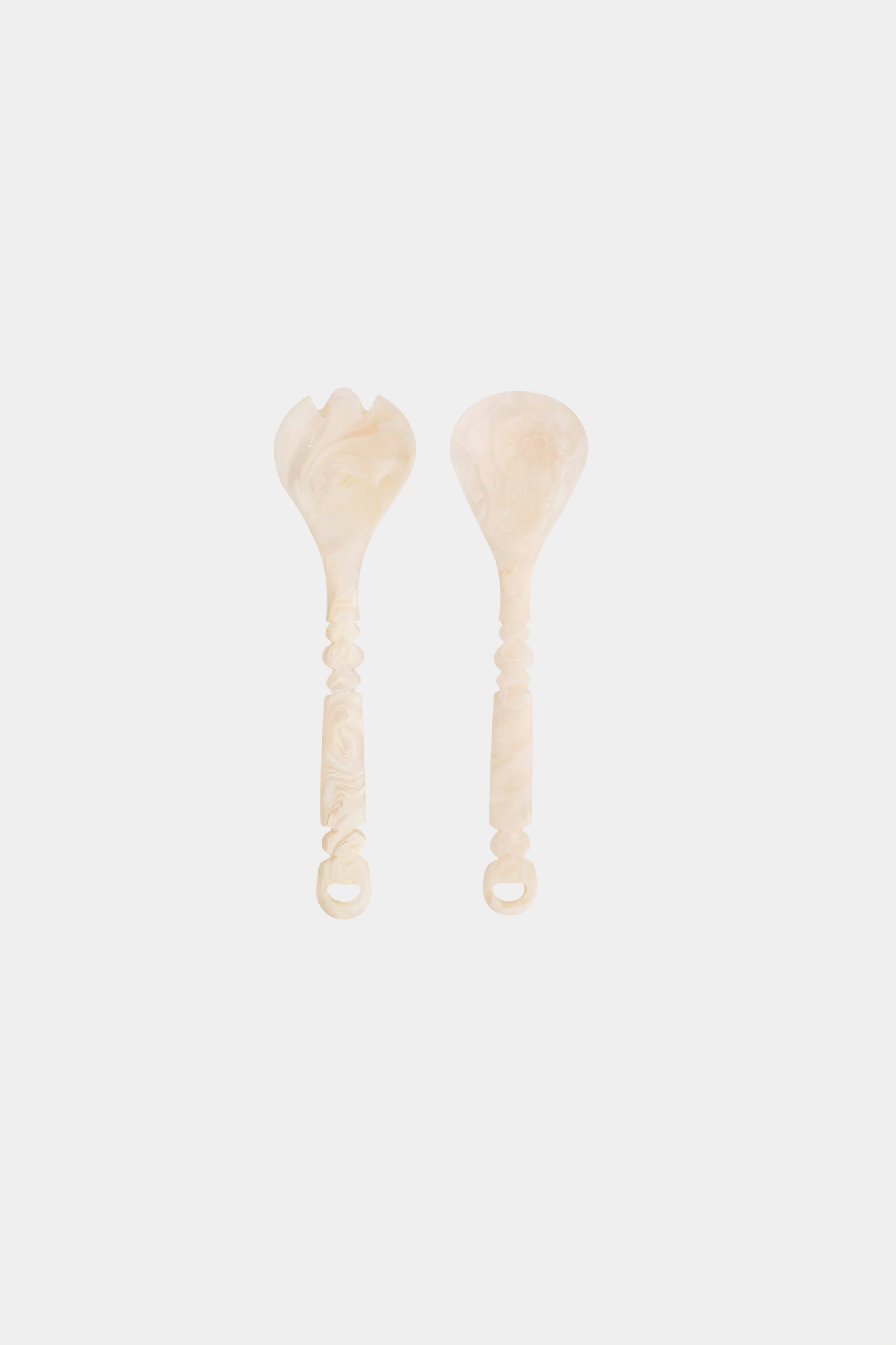 Wilkie Salad Servers - Vanilla