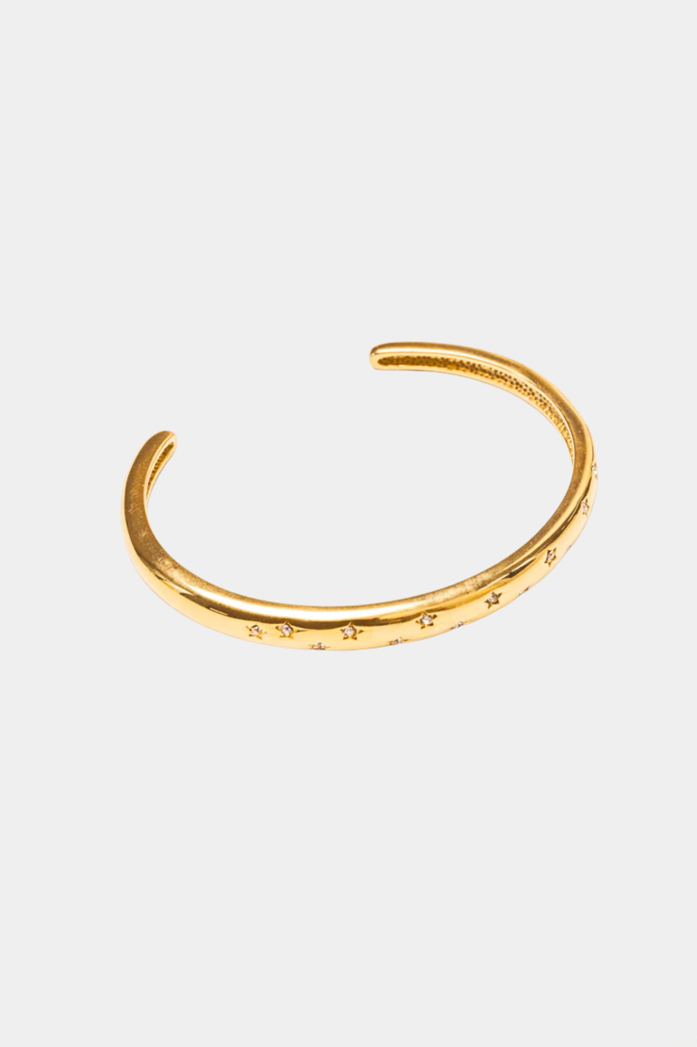 Twinkle Cuff Bracelet in Gold Plated + Crystal