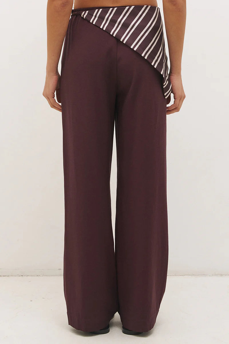 Elira Scarf Pant - Bitter Chocolate