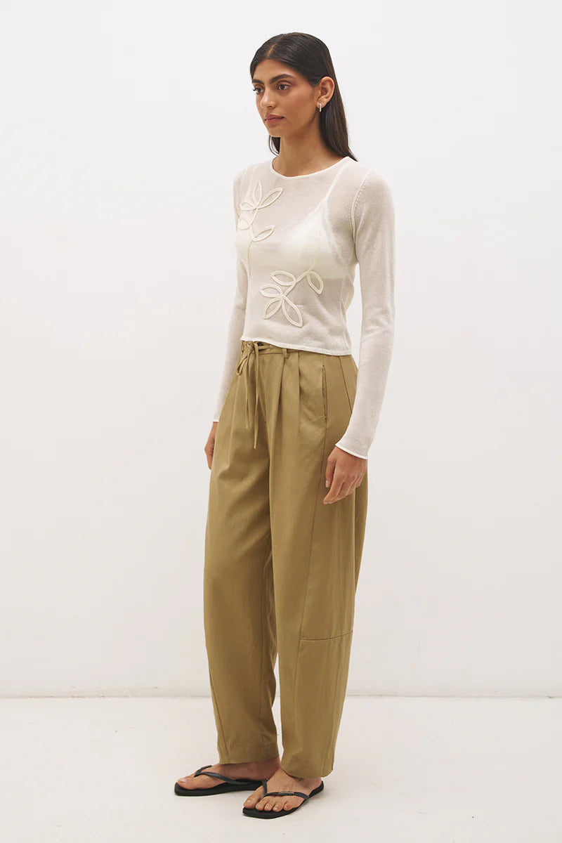 Yasmin Knit Top - Cream