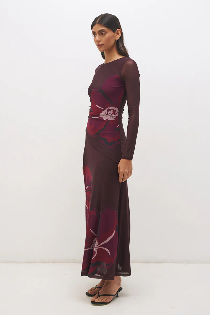 Lima Maxi Dress - Cherry Floral