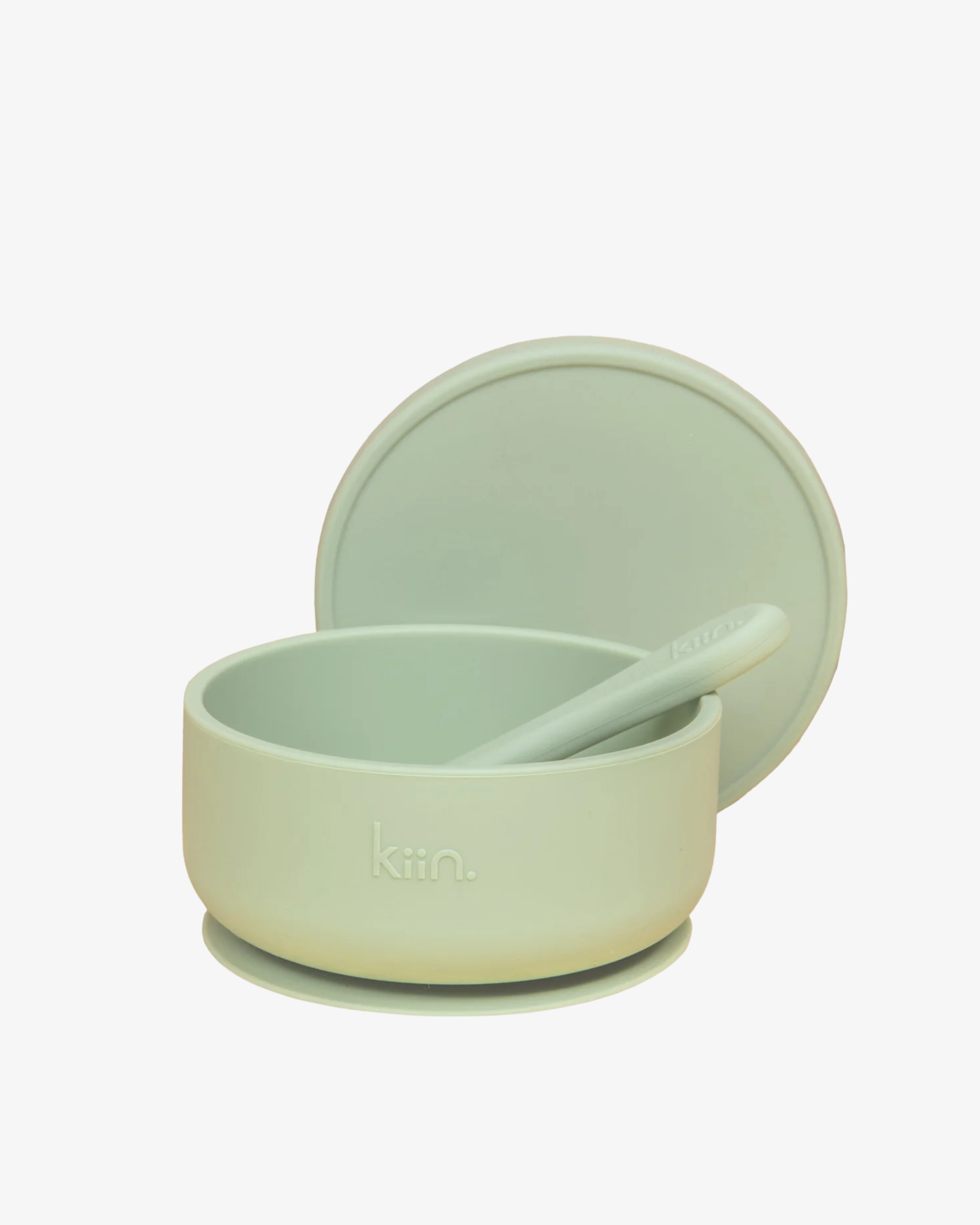 Silicone Suction Bowl With Lid + Spoon Sets