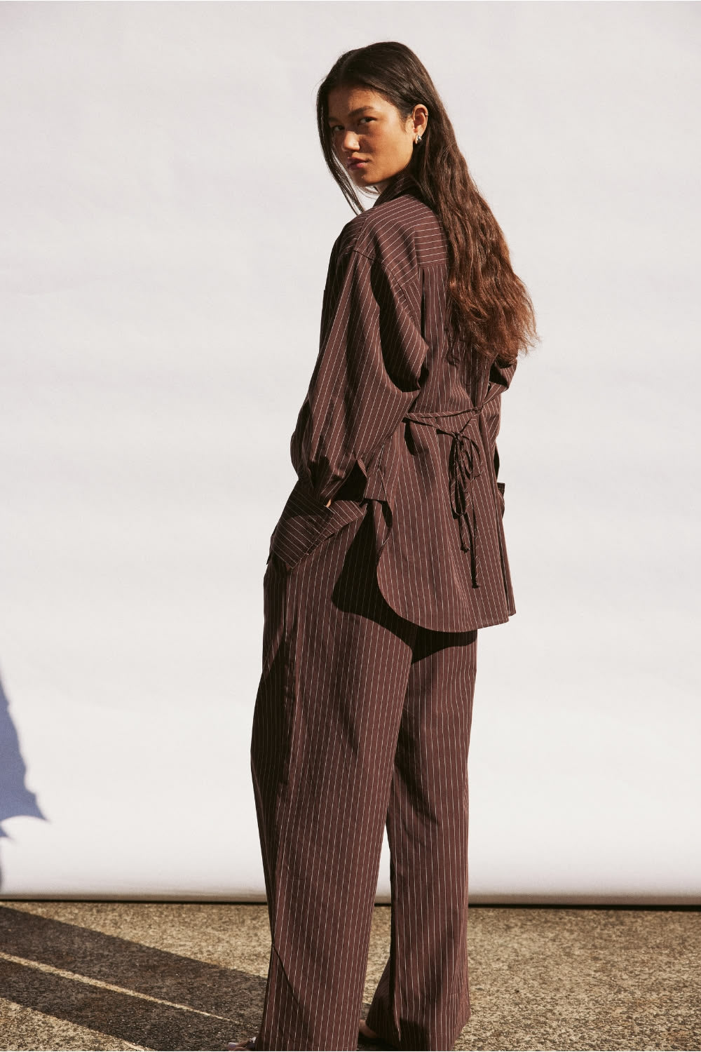 Rae Pants - Espresso Stripe