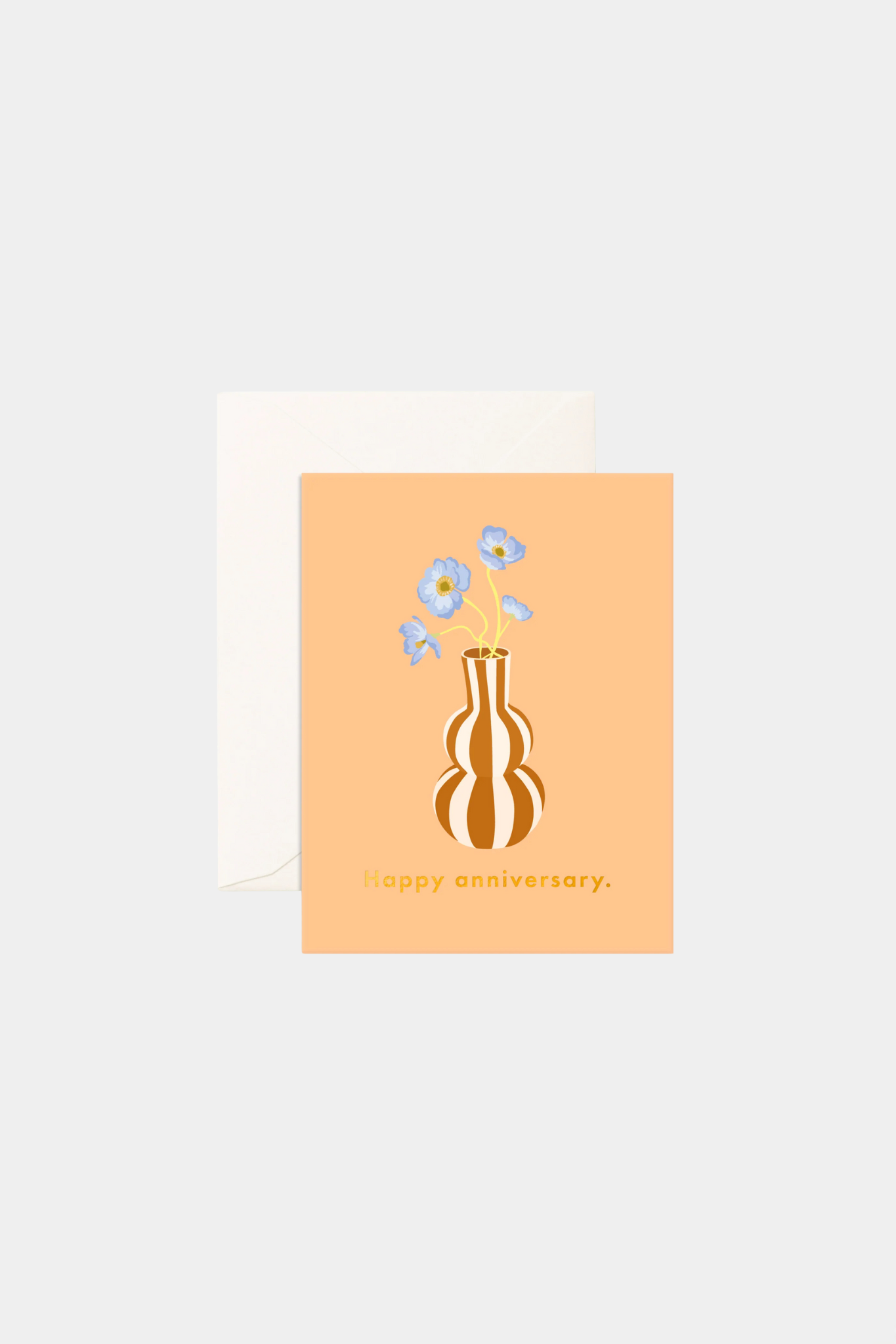 Anniversary Bubble Vase Greeting Card