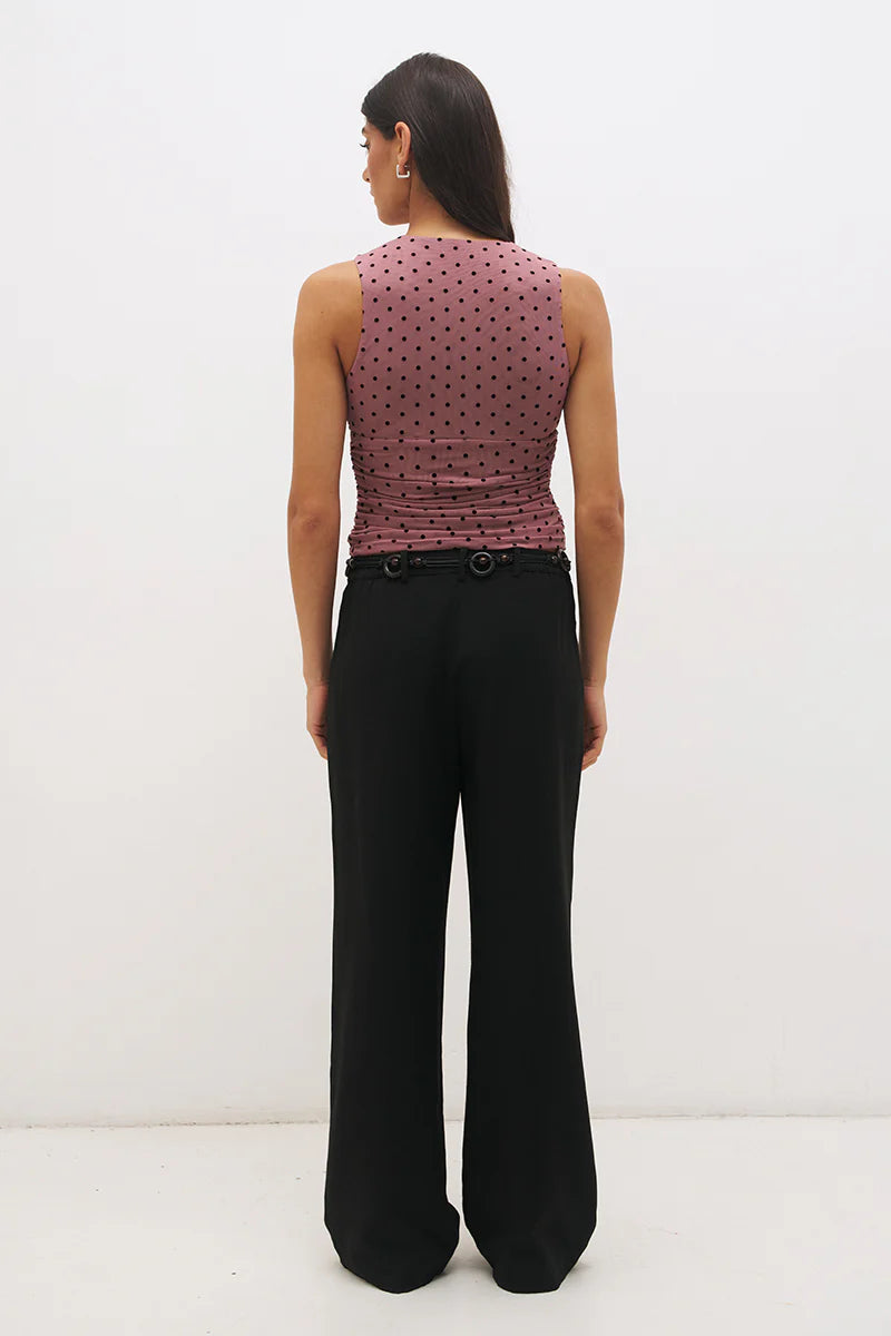 Sonata Top - Rosewood & Black