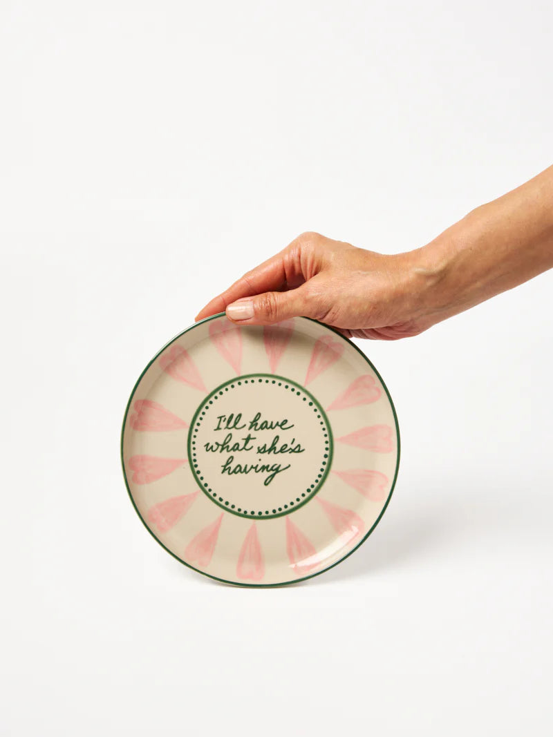 Love Notes Plate - What She's Having