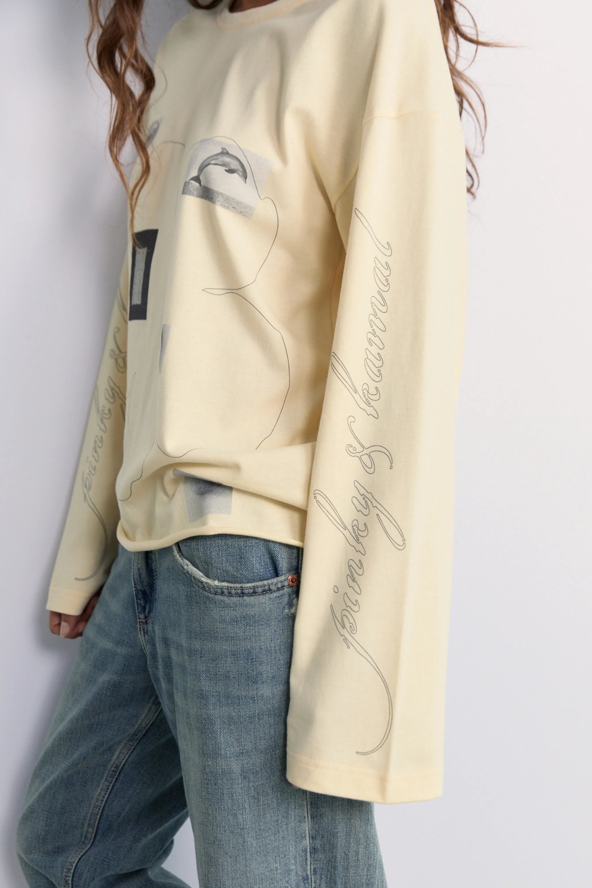 Pinky & Kamal Field Notes Long Sleeve Top - Soft Yellow