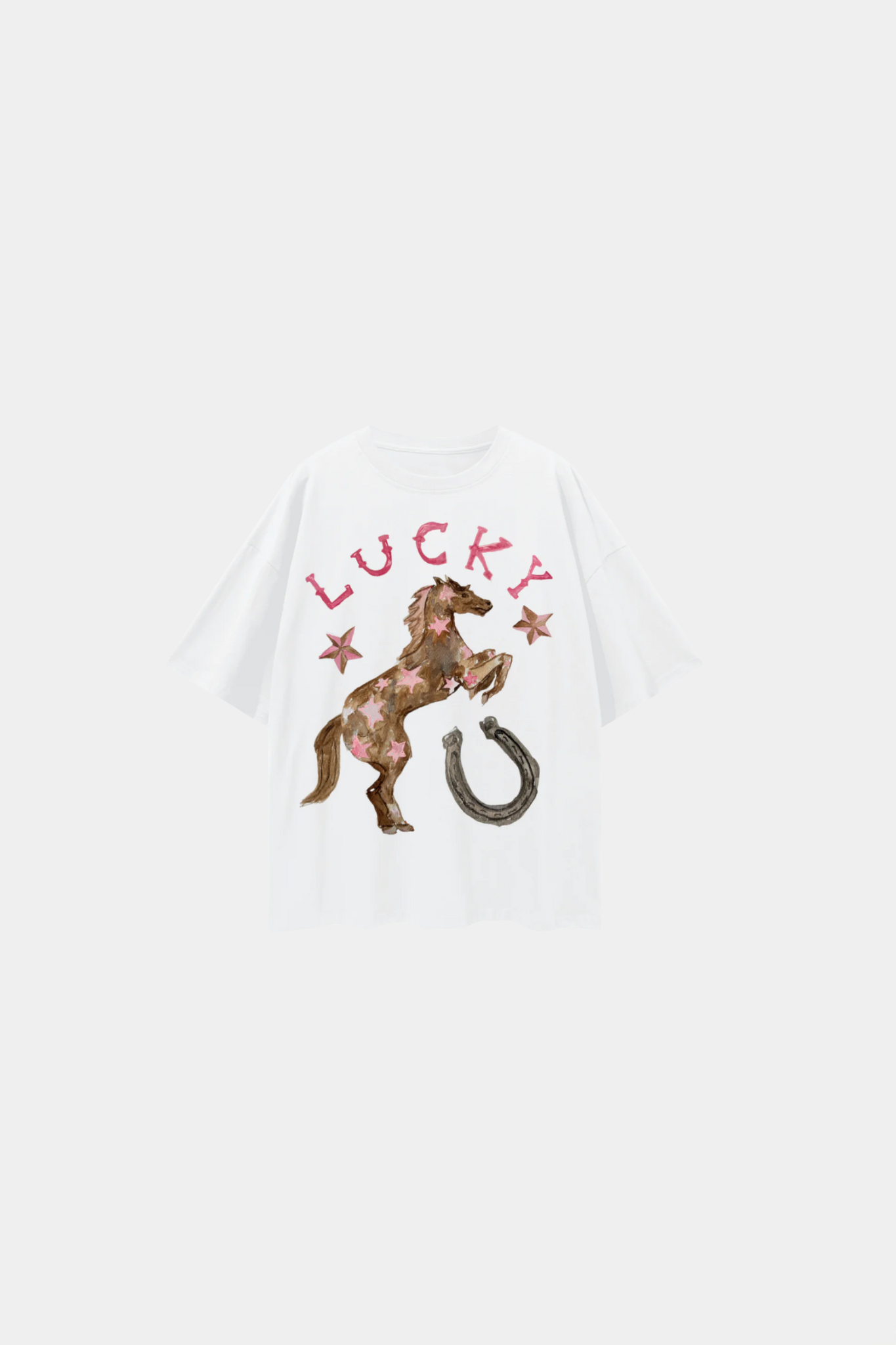 Lucky Oversize Tee - White