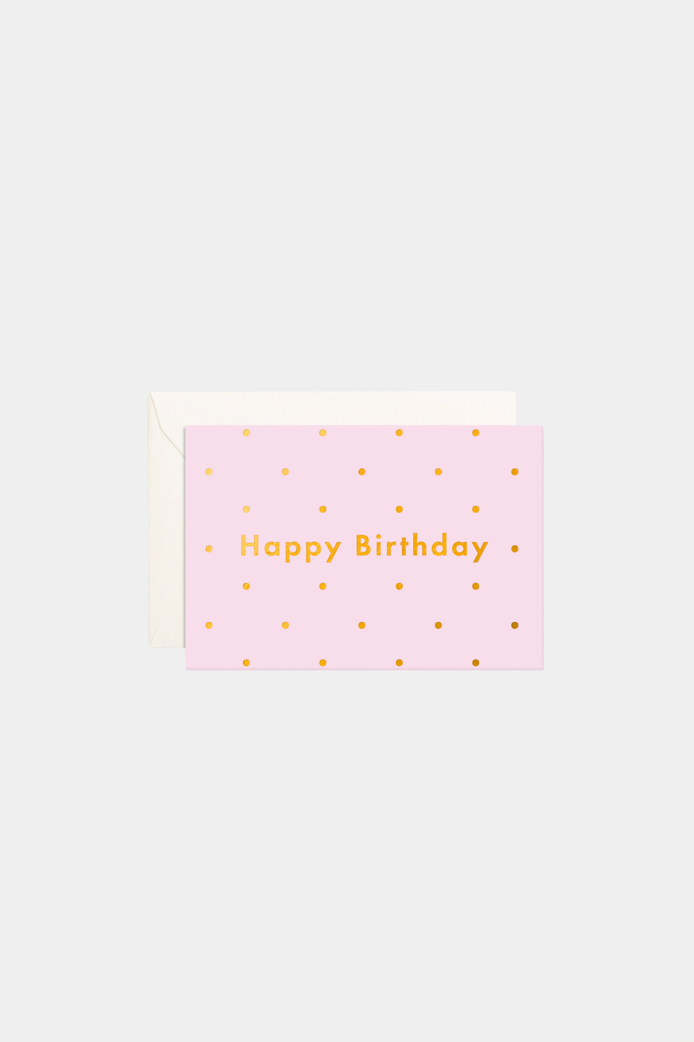 Birthday Lilac Dots Mini Greeting Card