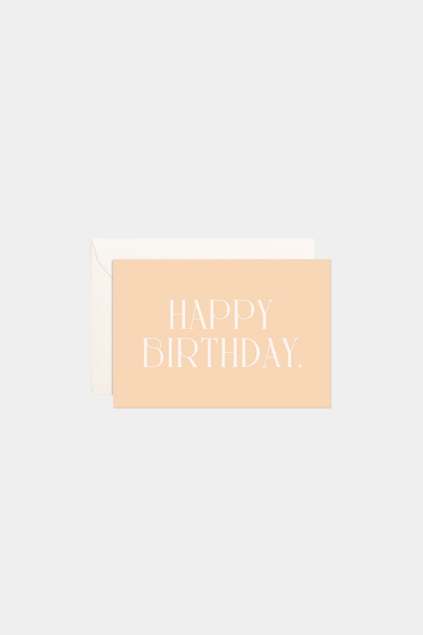 Birthday Cream Emboss Mini Greeting Card