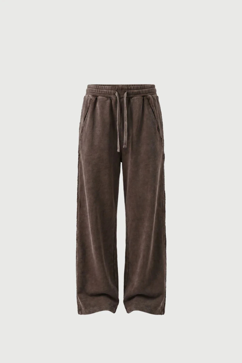 Wide Leg Tracksuit Pant - Soil Acid Wash