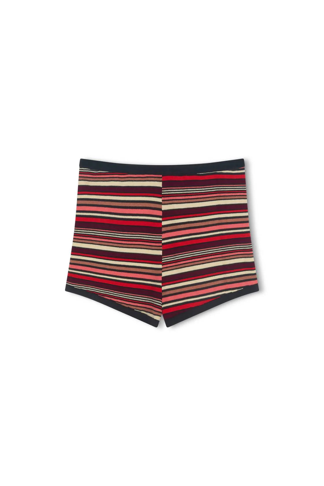 Cotton Knit Shorts - Flame Stripe