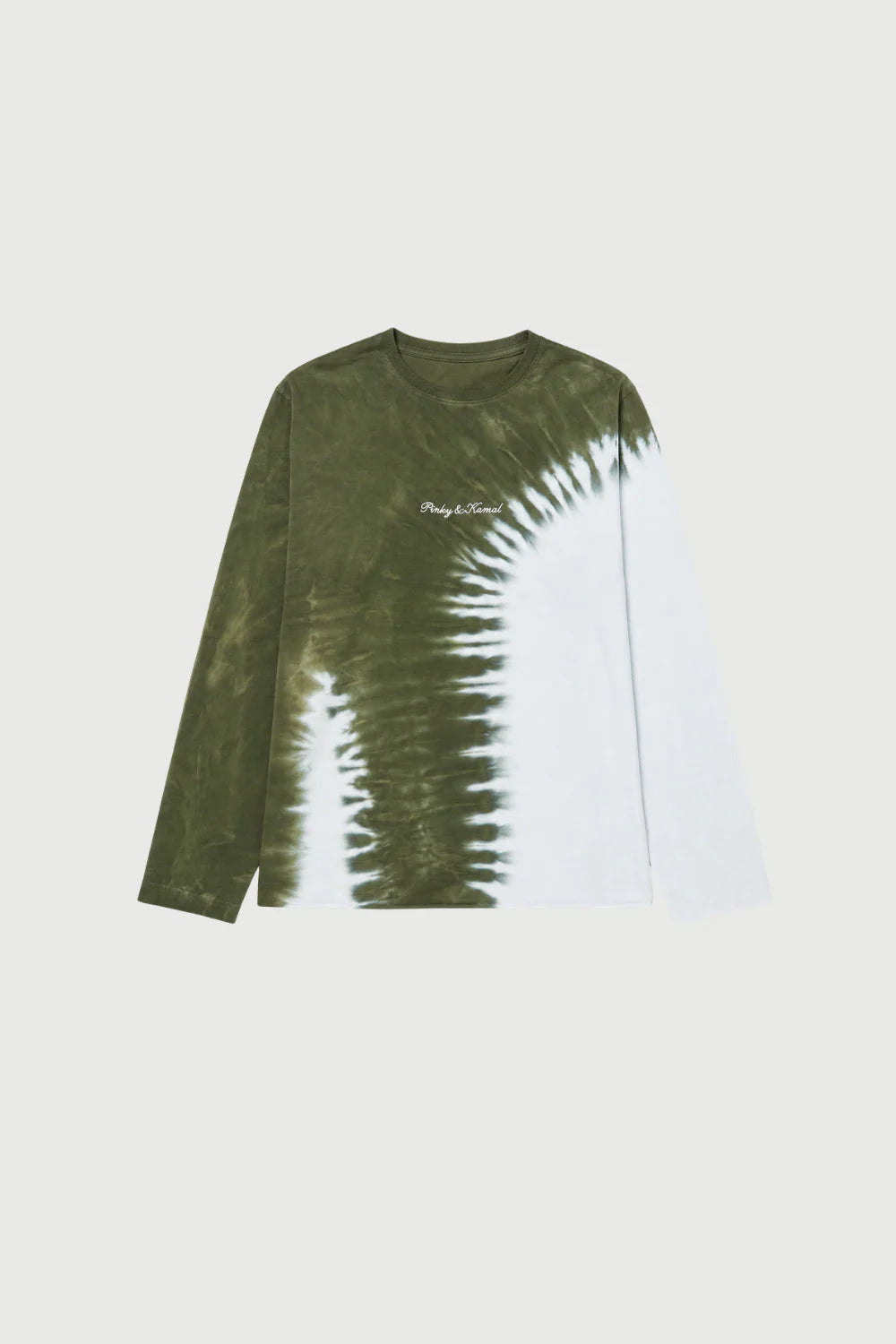 Tie Dye Long Sleeve Top - Green and Blue