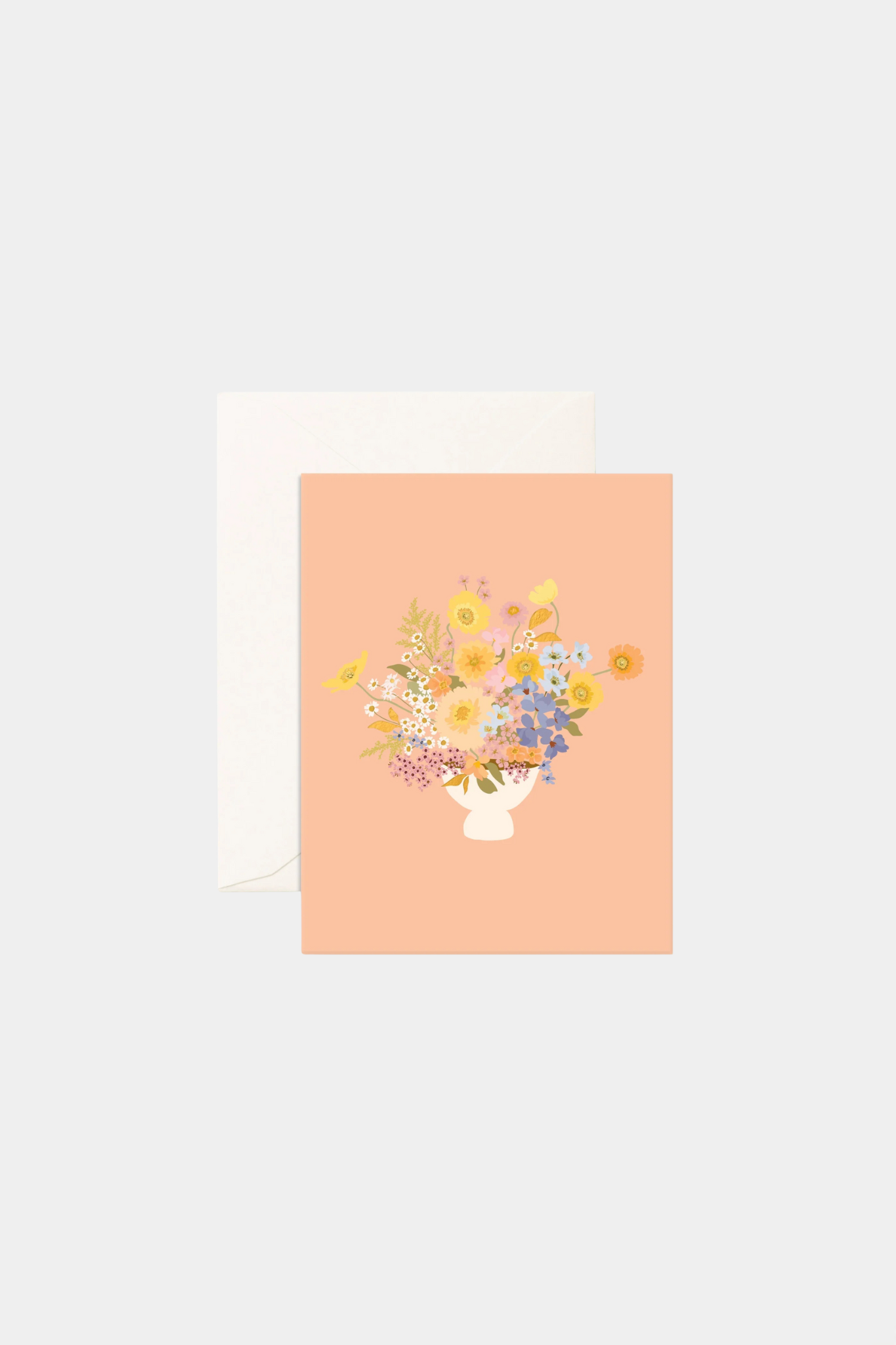 Spring Boutique Peach Greeting Card