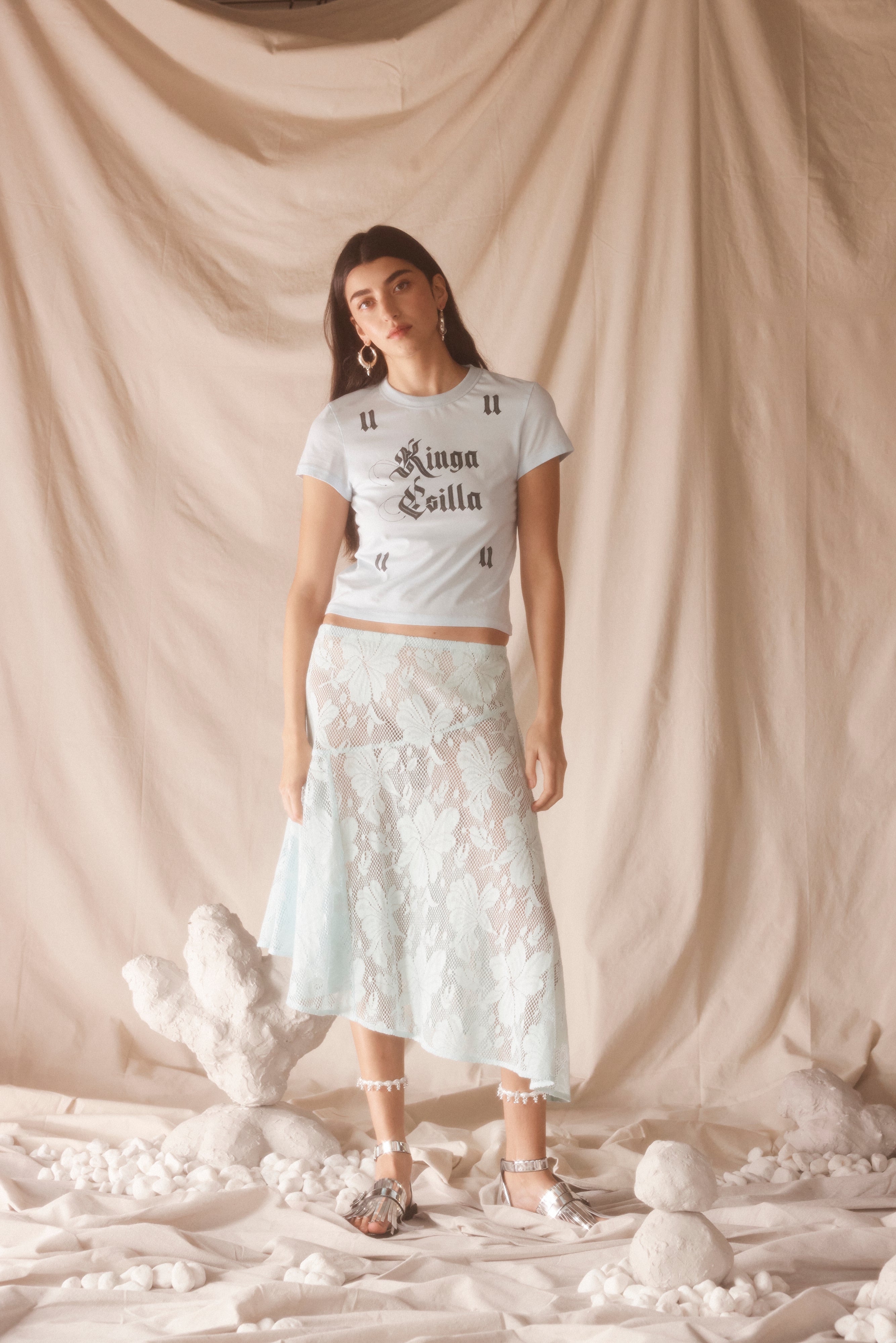 Amalfi Notte Skirt - Blue