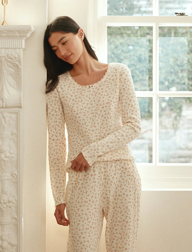 Claire Soft Cotton Waffle PJ Set - Lottie Ditsy